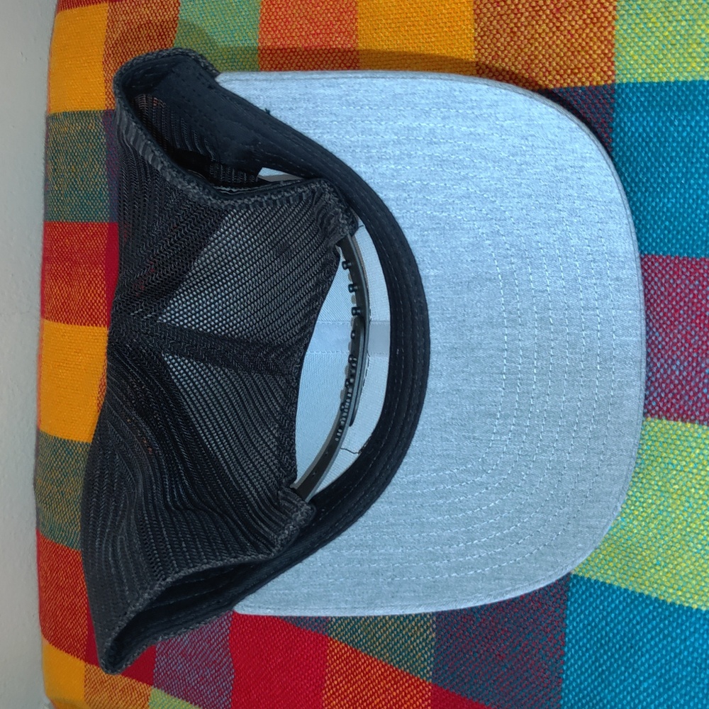 Netrush Leather Patch Trucker Mesh Snapback Hat C… - image 3